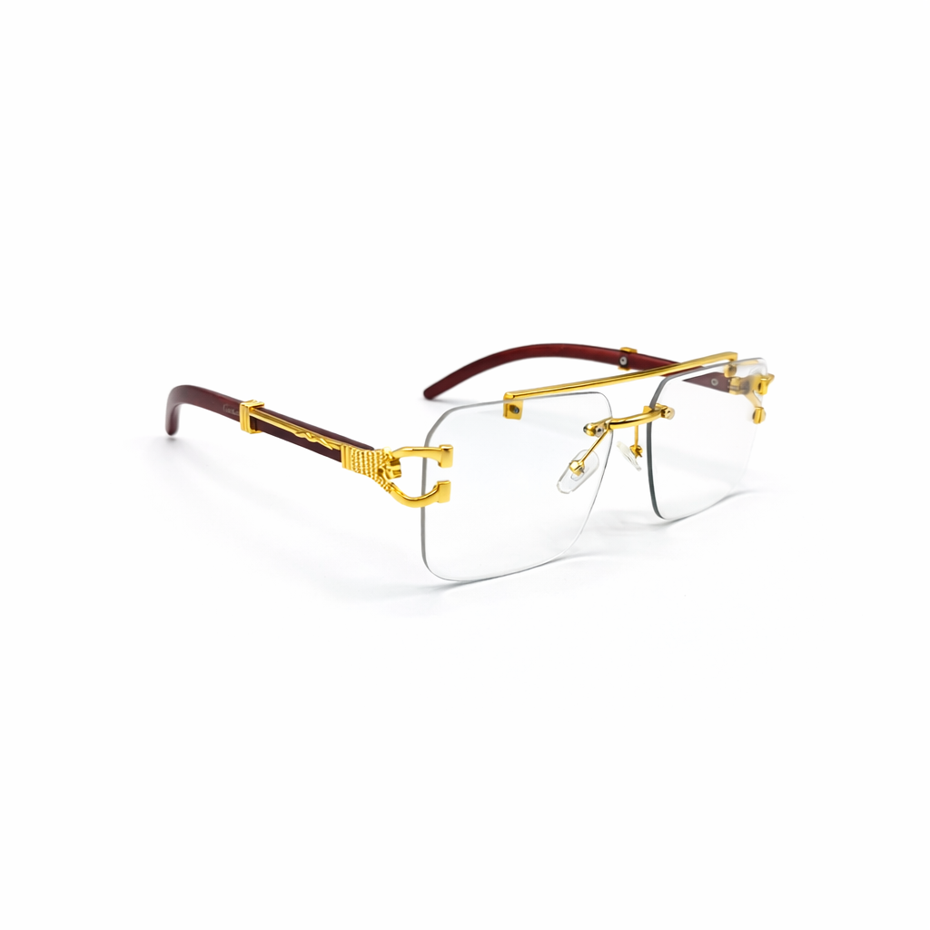 KAMMPT Vintage Rimless Transition Glasses