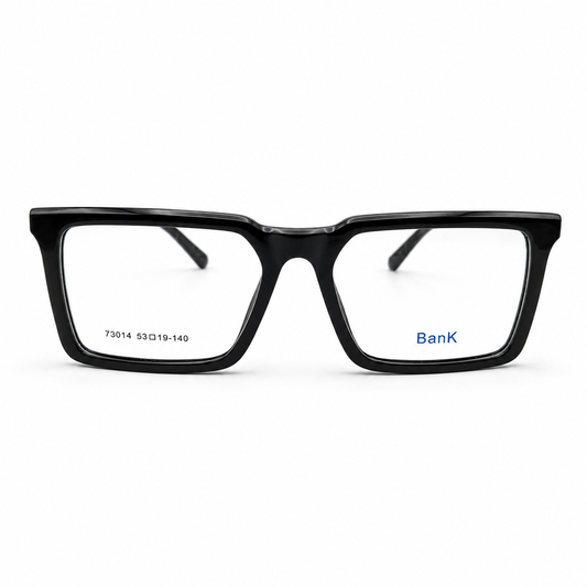 BanK 73014 Black Rectangular Eyeglasses Frame.