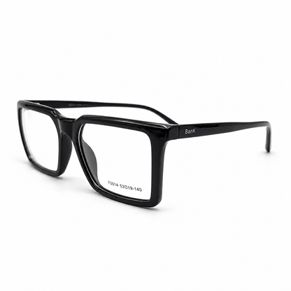 BanK 73014 Black Rectangular Eyeglasses Frame.