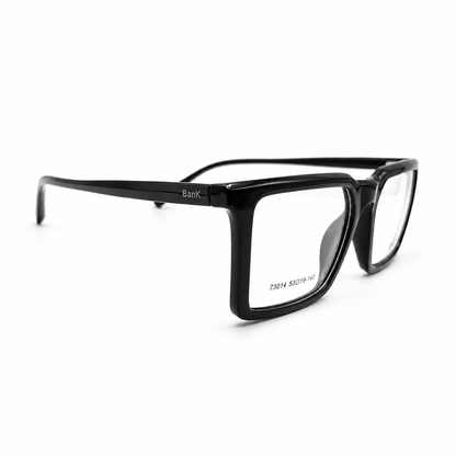 BanK 73014 Black Rectangular Eyeglasses Frame.