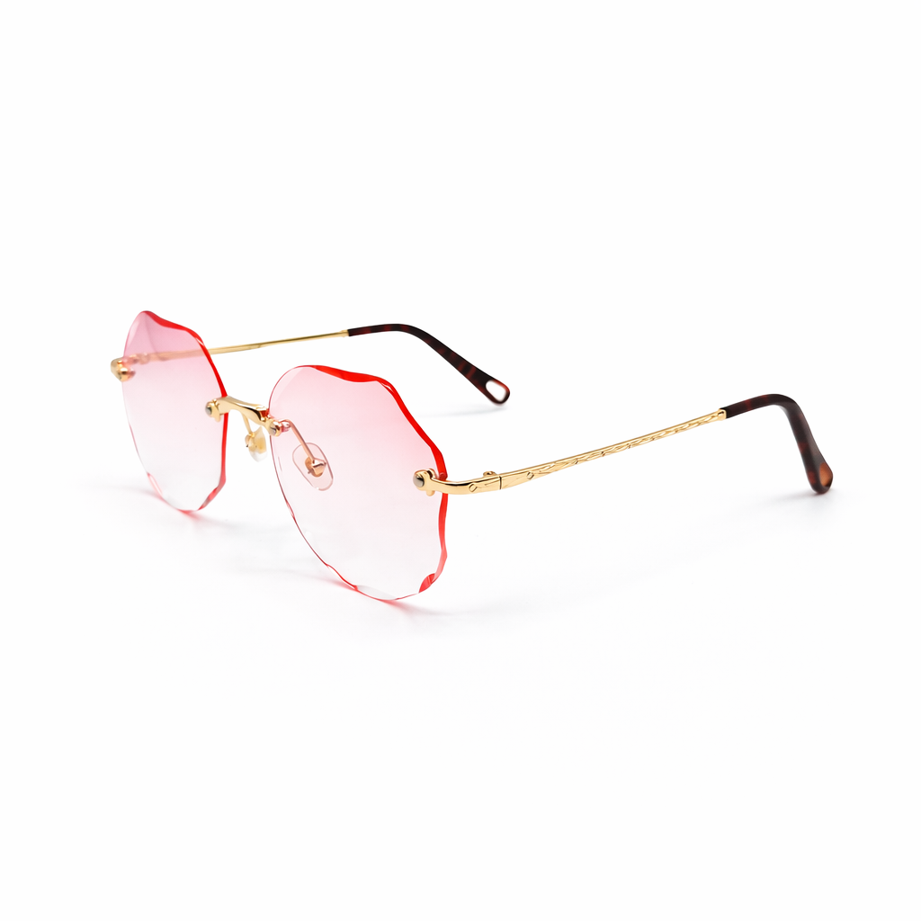 Beryl Gold Polygon Sunglasses