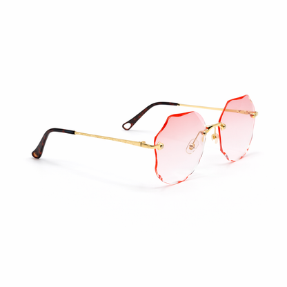 Beryl Gold Polygon Sunglasses
