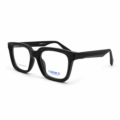 Black Bold Square Full Rim Eyeglasses
