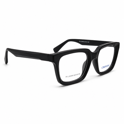 Black Bold Square Full Rim Eyeglasses