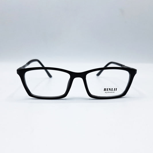 BINLII Black Square Eyeglasses – 135mm