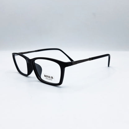 BINLII Black Square Eyeglasses – 135mm