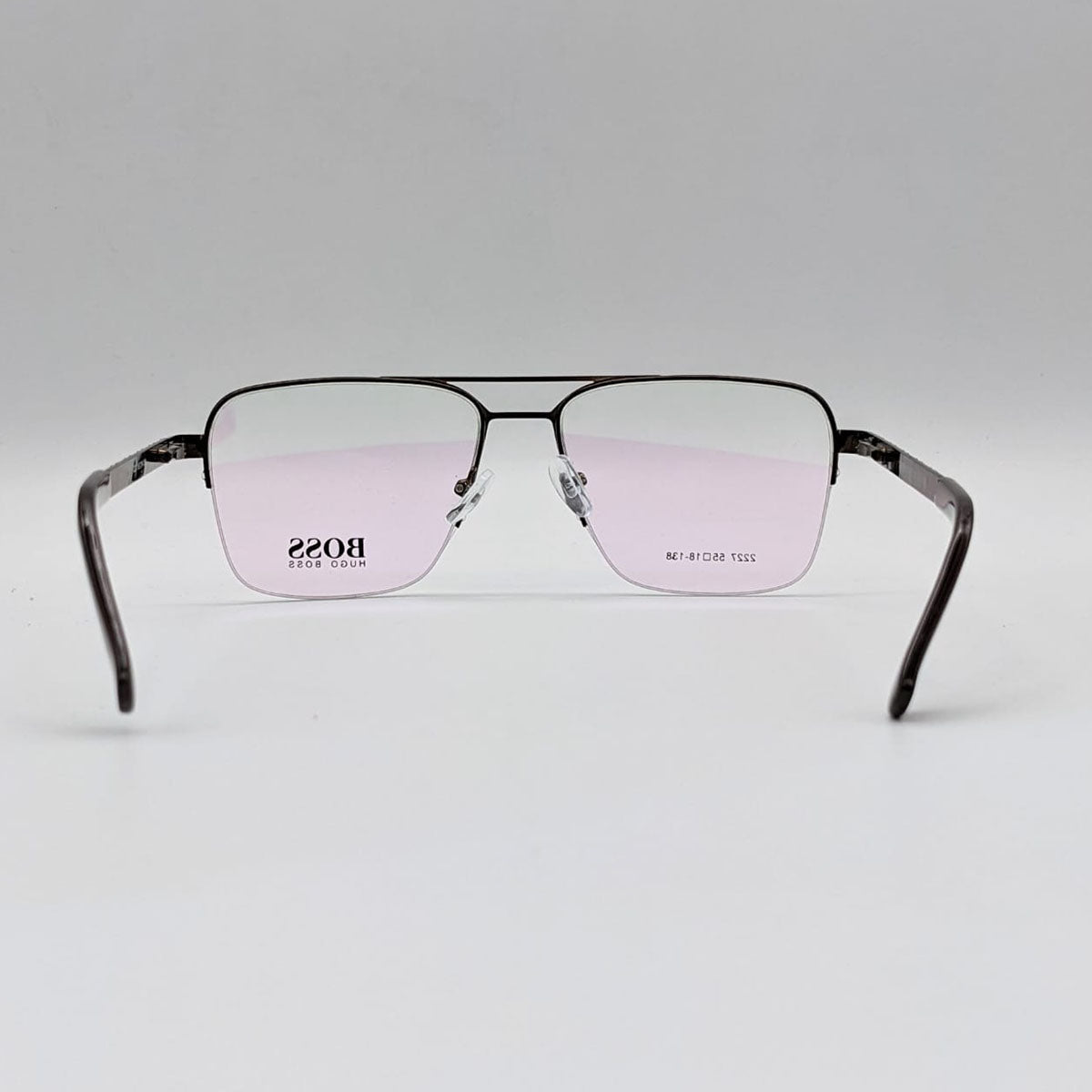Boss Half Frame Black Silver