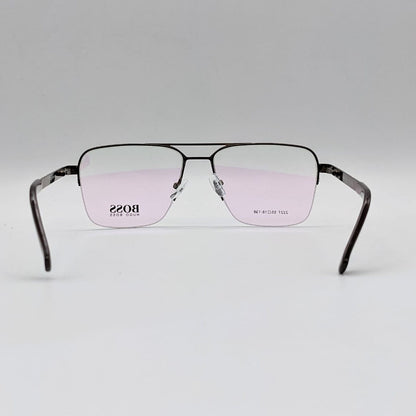Boss Half Frame Black Silver