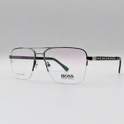 Boss Half Frame Black Silver