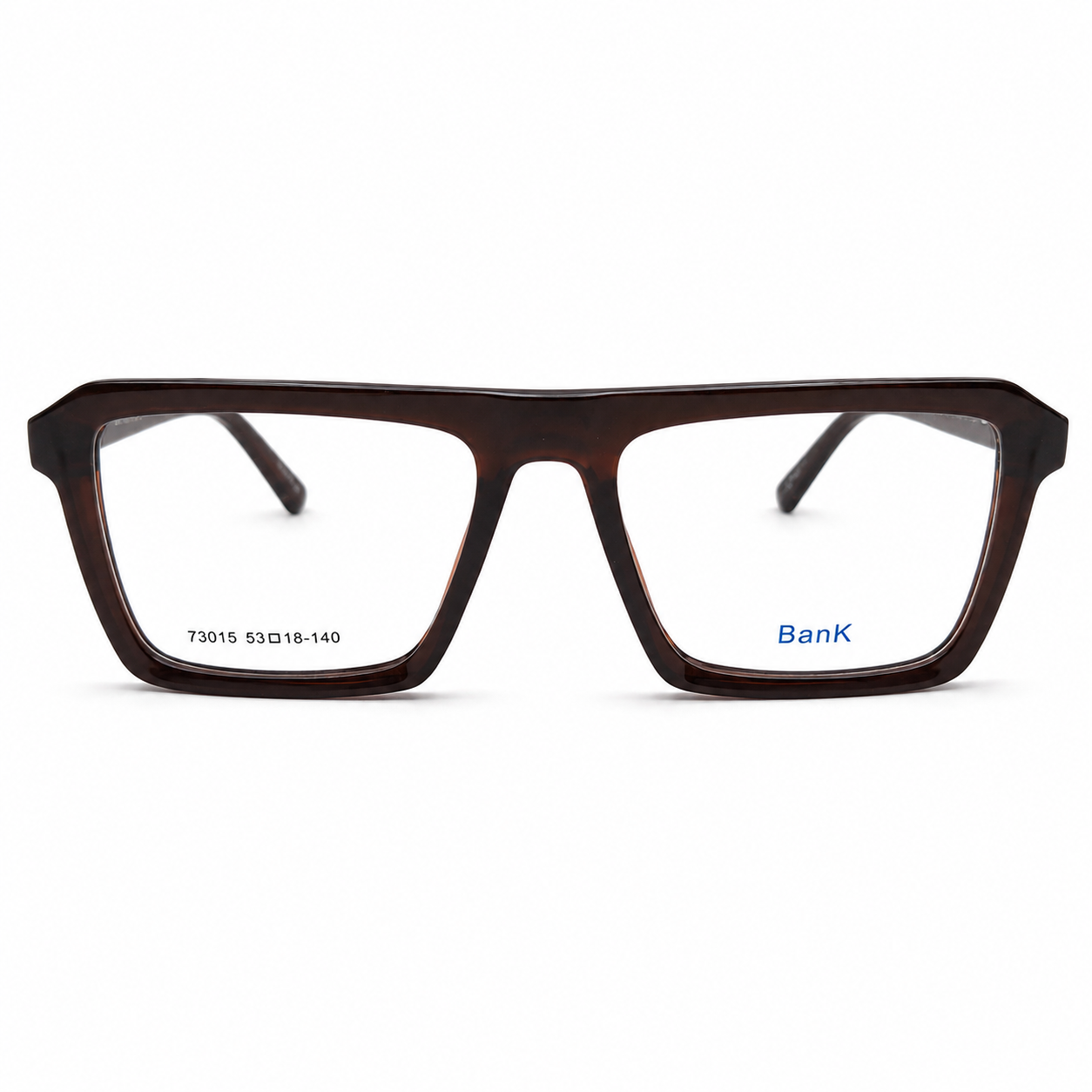 Brown Rectangular Sheet Frame Eyeglasses