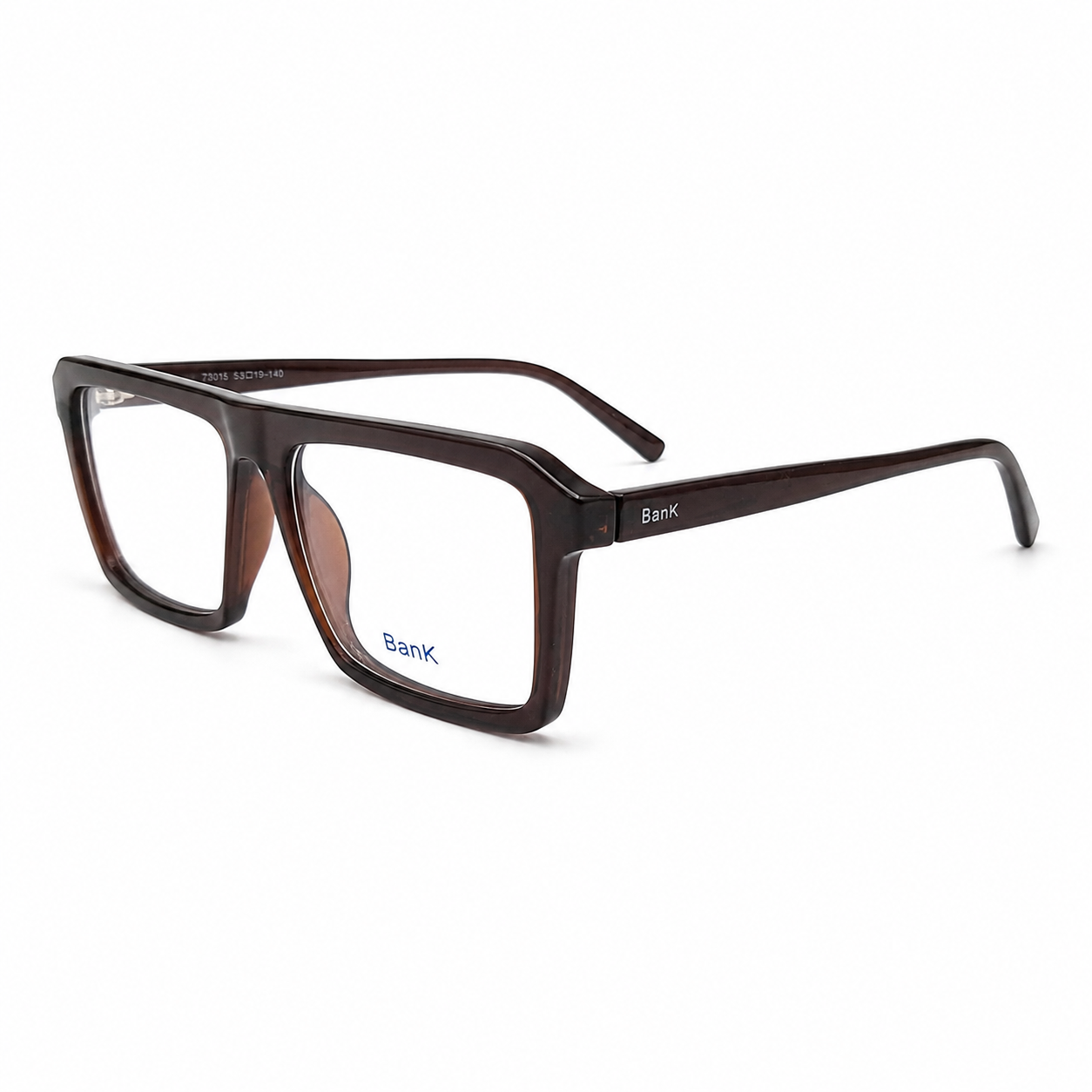 Brown Rectangular Sheet Frame Eyeglasses