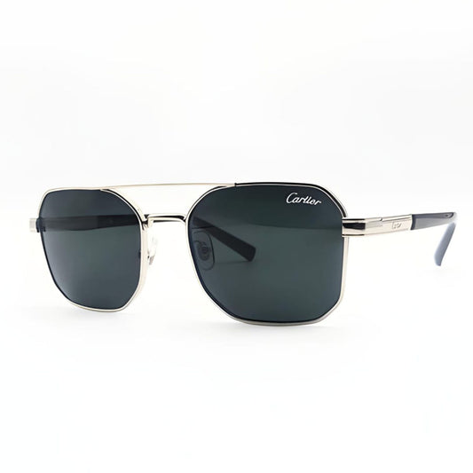 Cartier Silver with Grey Lens