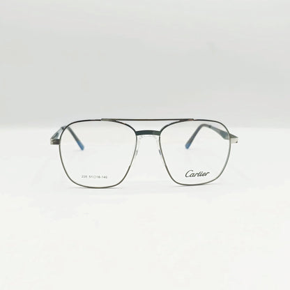 Cartier Style Double Bridge Large Frame Glasses