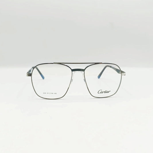 Cartier Style Double Bridge Large Frame Glasses