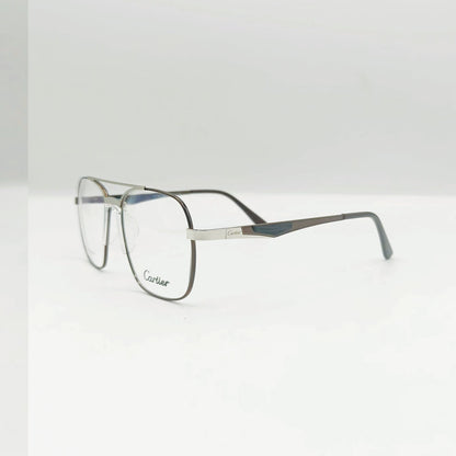 Cartier Style Double Bridge Large Frame Glasses