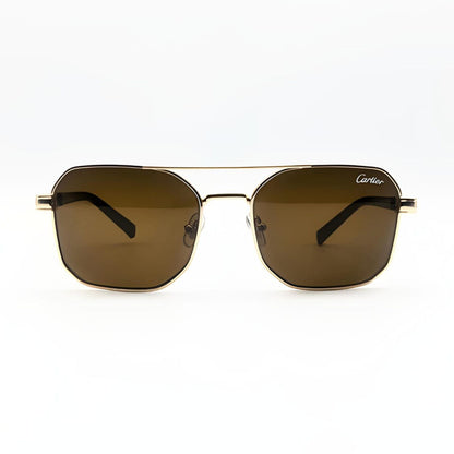 Cartier Golden with Brown Lens
