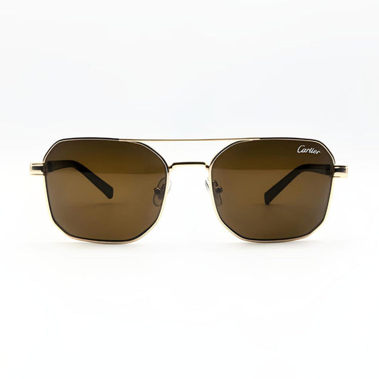 Cartier Golden with Brown Lens