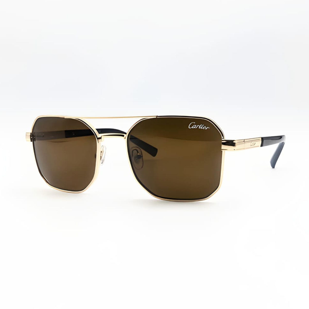 Cartier Golden with Brown Lens