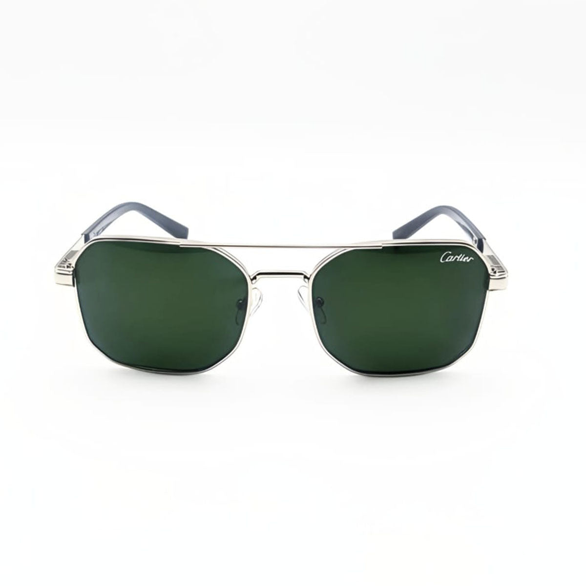 Cartier Silver with Green Lens