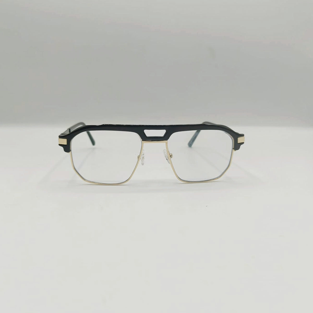 Cazal Style Vintage Black Gold Glasses