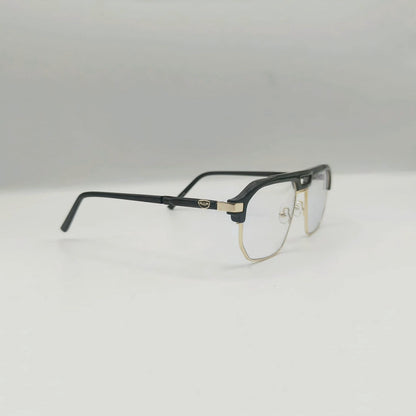 Cazal Style Vintage Black Gold Glasses