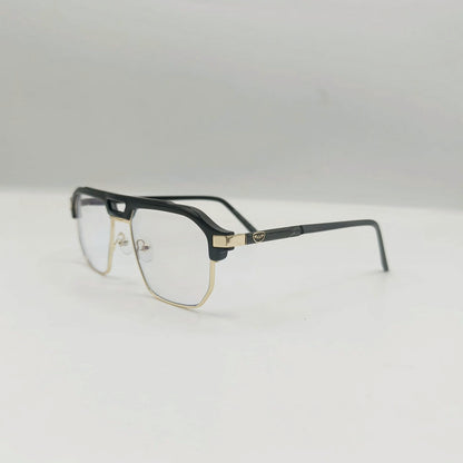 Cazal Style Vintage Black Gold Glasses