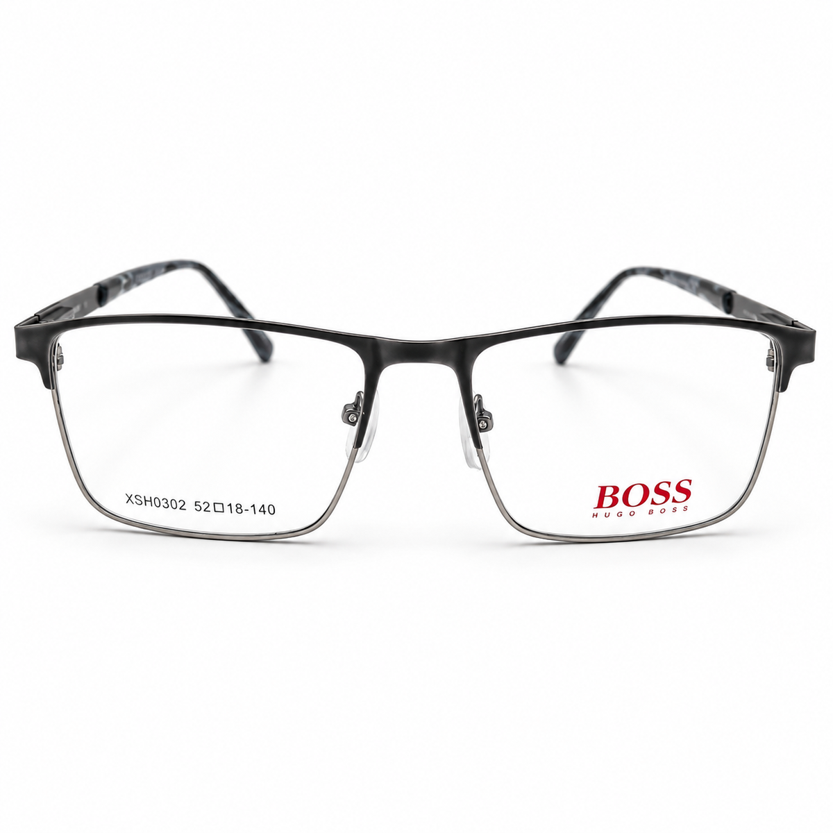Classic Rectangle Metal Eyeglasses Prescription Frame