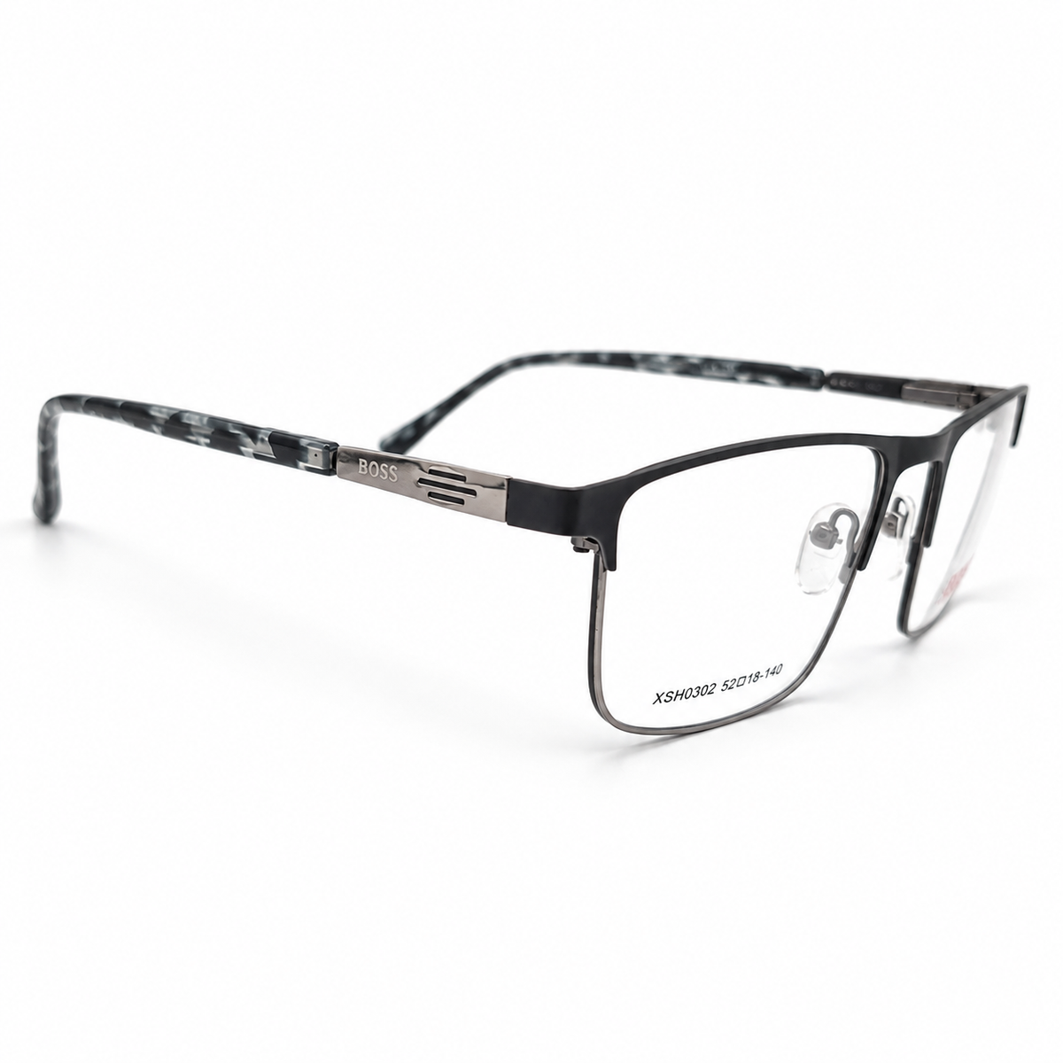 Classic Rectangle Metal Eyeglasses Prescription Frame