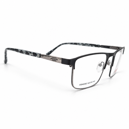 Classic Rectangle Metal Eyeglasses Prescription Frame