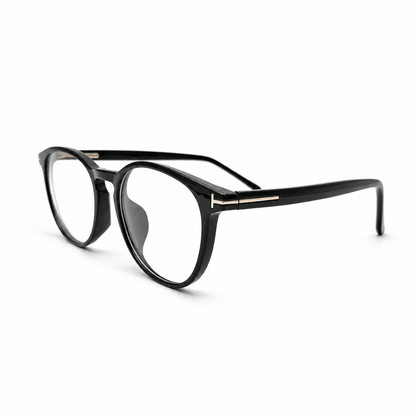 Classic Black Round Eyeglasses