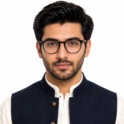 Classic Black Round Eyeglasses