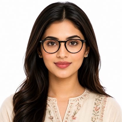 Classic Black Round Eyeglasses