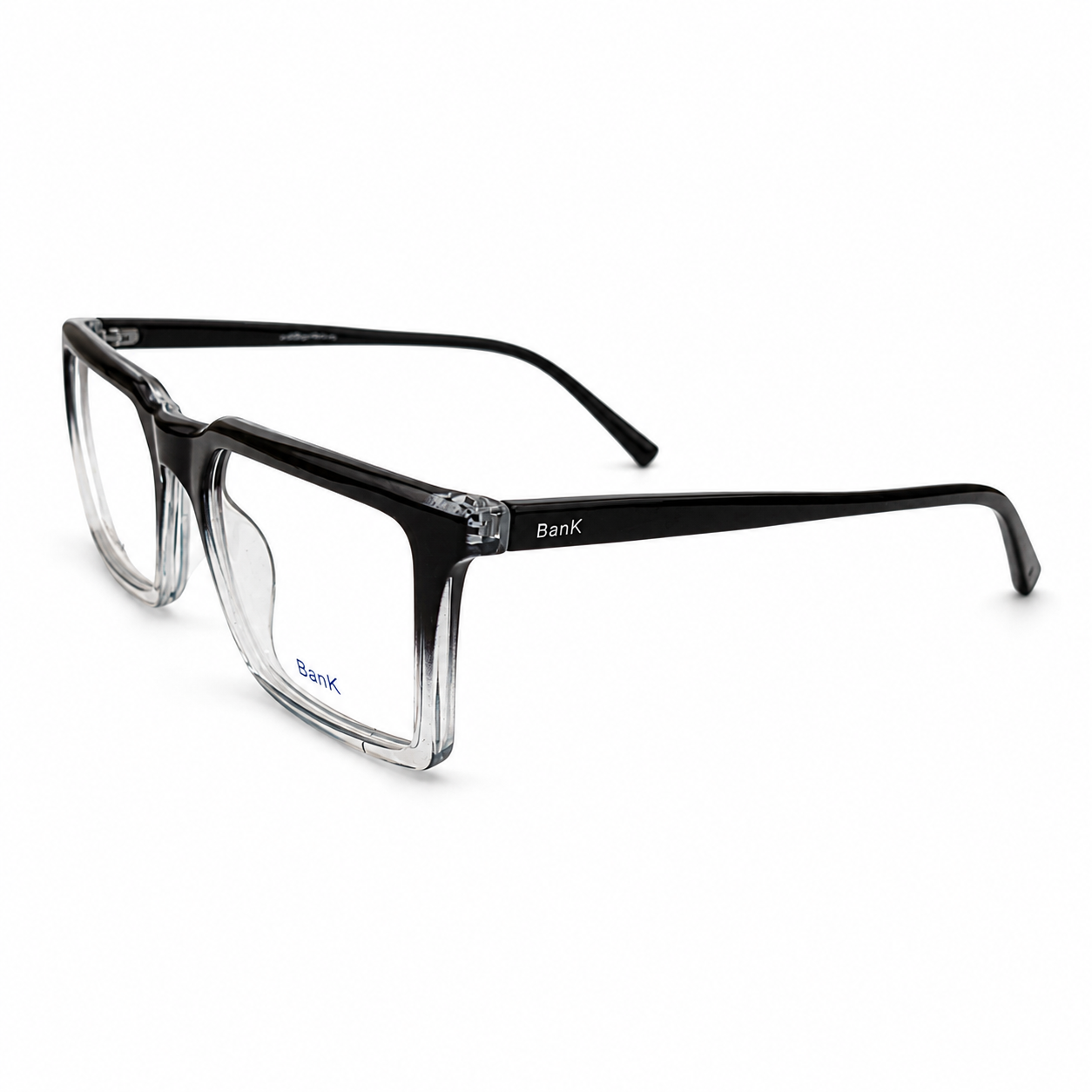 Two Tone Sheet Rectangle Eyeglasses