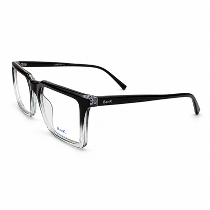 Two Tone Sheet Rectangle Eyeglasses