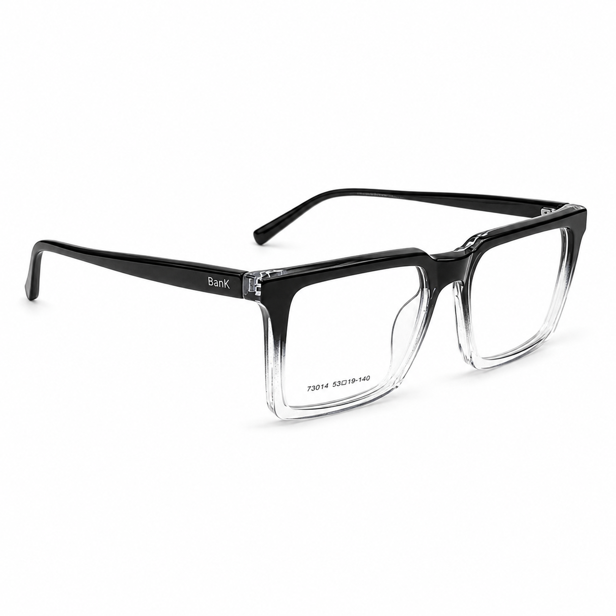 Two Tone Sheet Rectangle Eyeglasses