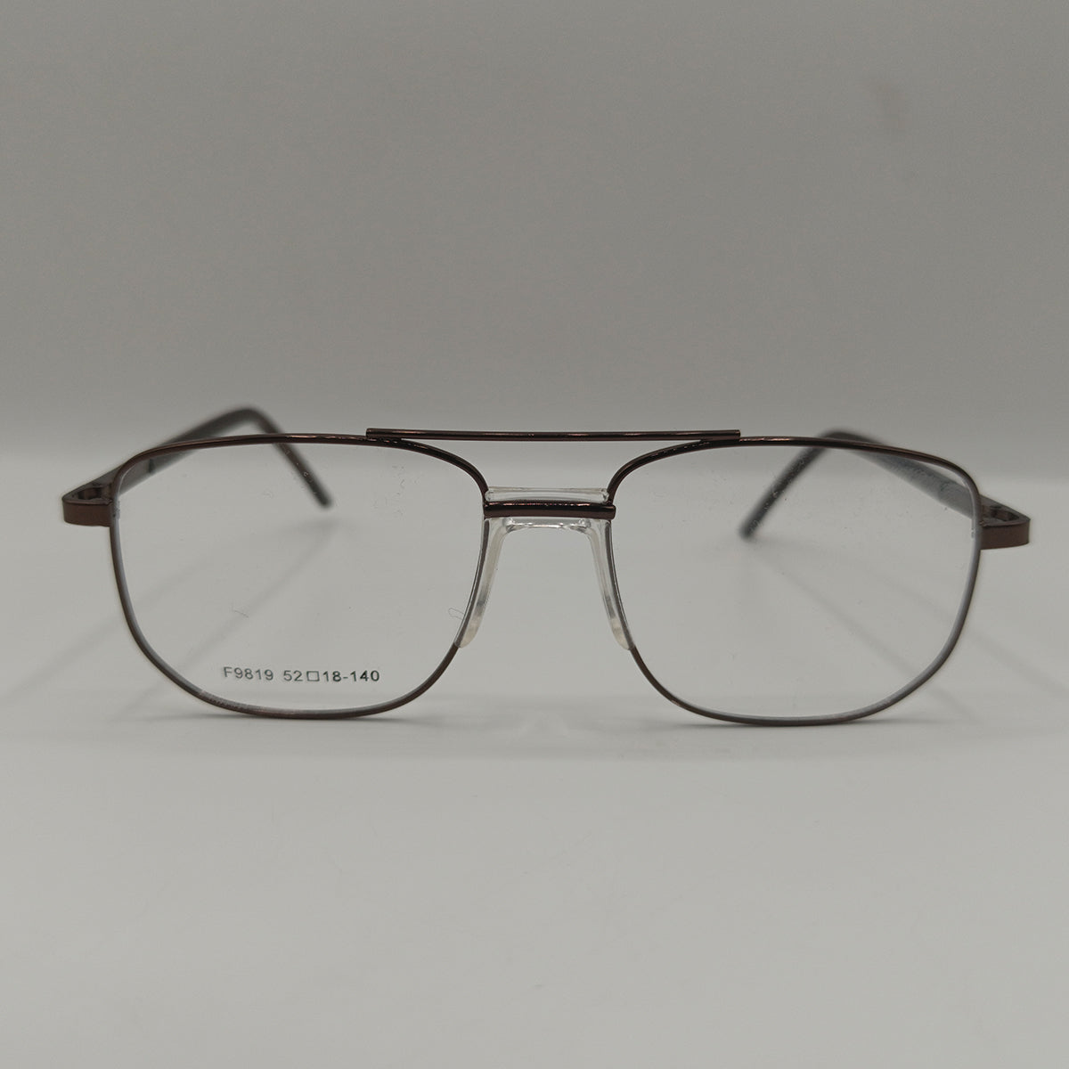 Double Bridger Metal Brown Color Glasses