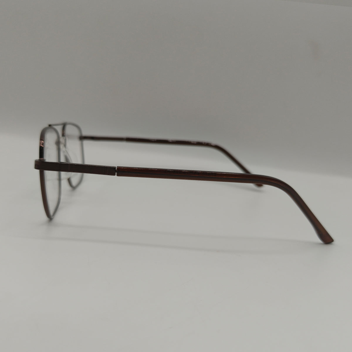 Double Bridger Metal Brown Color Glasses