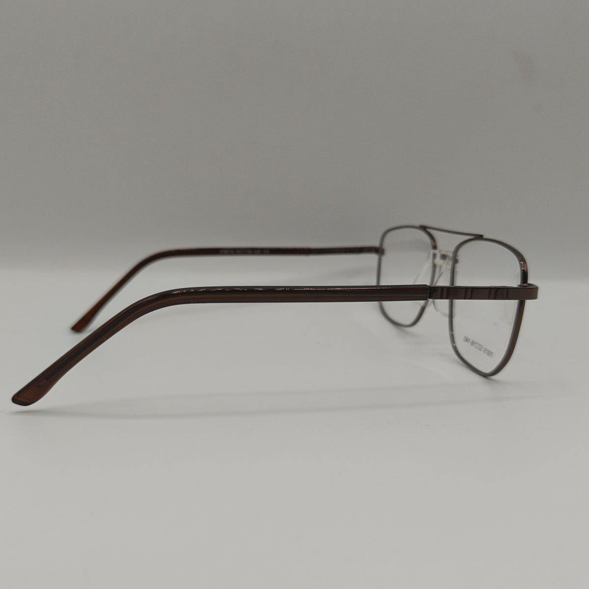 Double Bridger Metal Brown Color Glasses