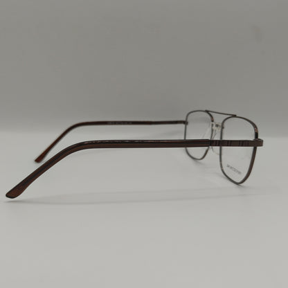 Double Bridger Metal Brown Color Glasses