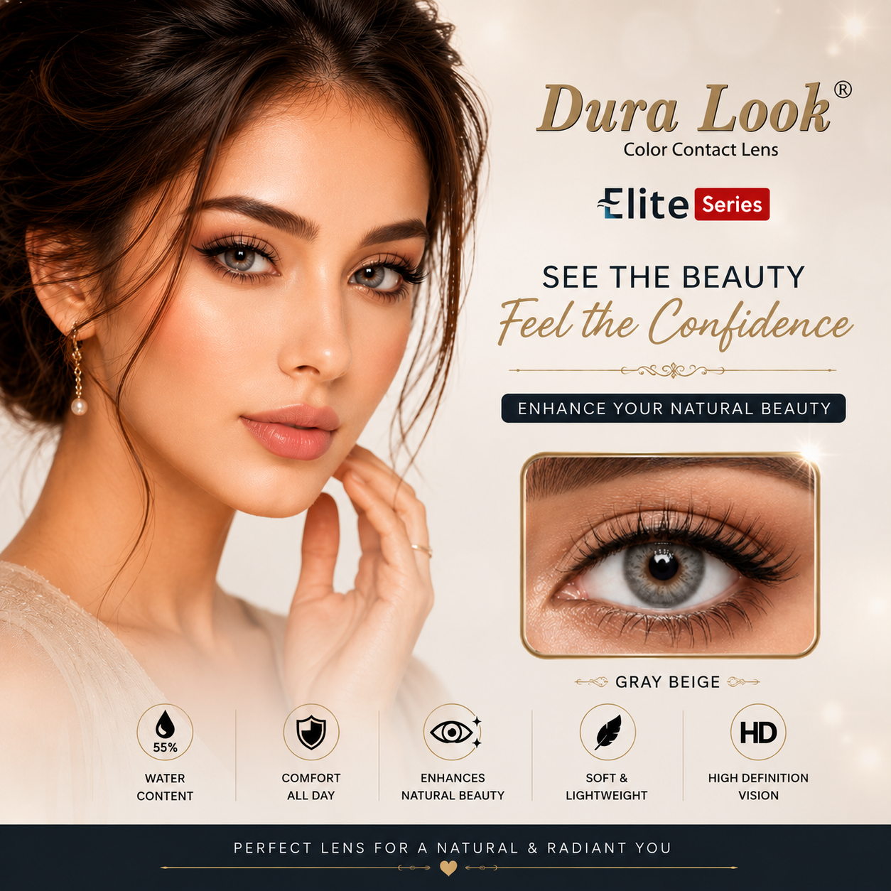 Dura Look Elite Series 6 Month Color Contact Lenses | Plano & Power Contact Lenses