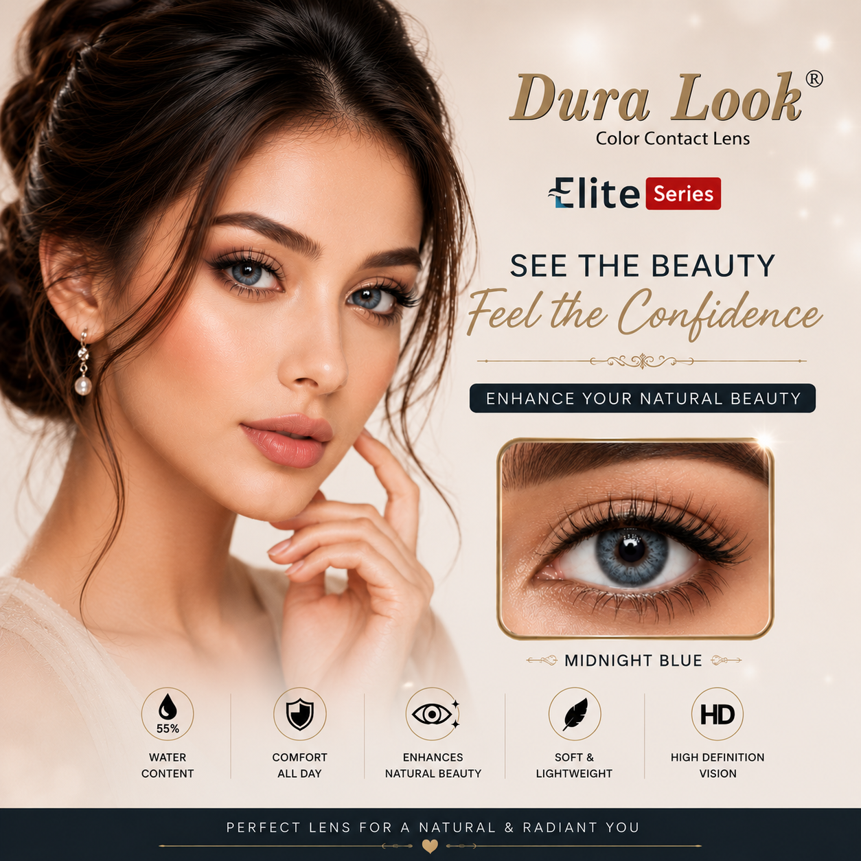 Dura Look Elite Series 6 Month Color Contact Lenses | Plano & Power Contact Lenses