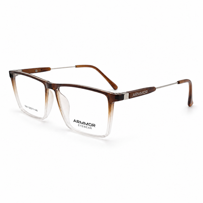 Eyewear Brown Transparent Square Glasses