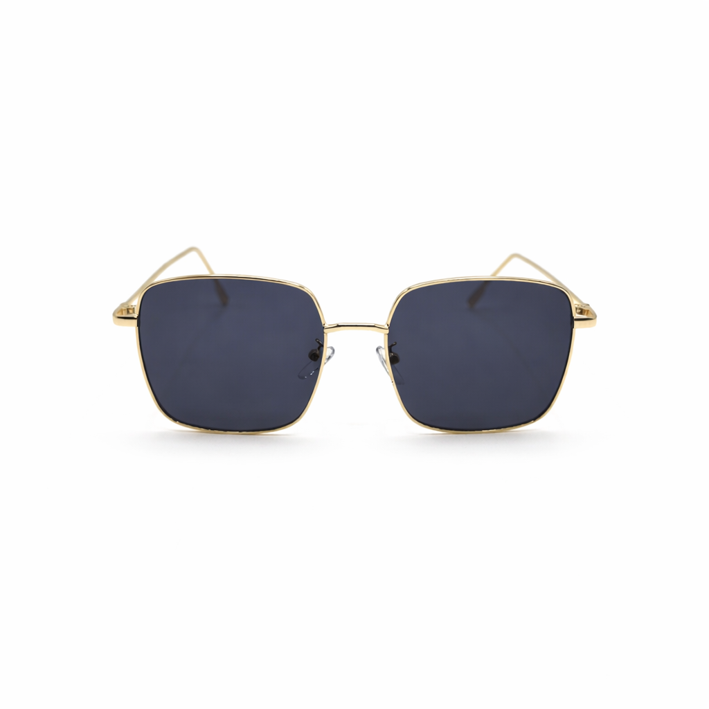 Fendi Baguette Square Metal Sunglasses