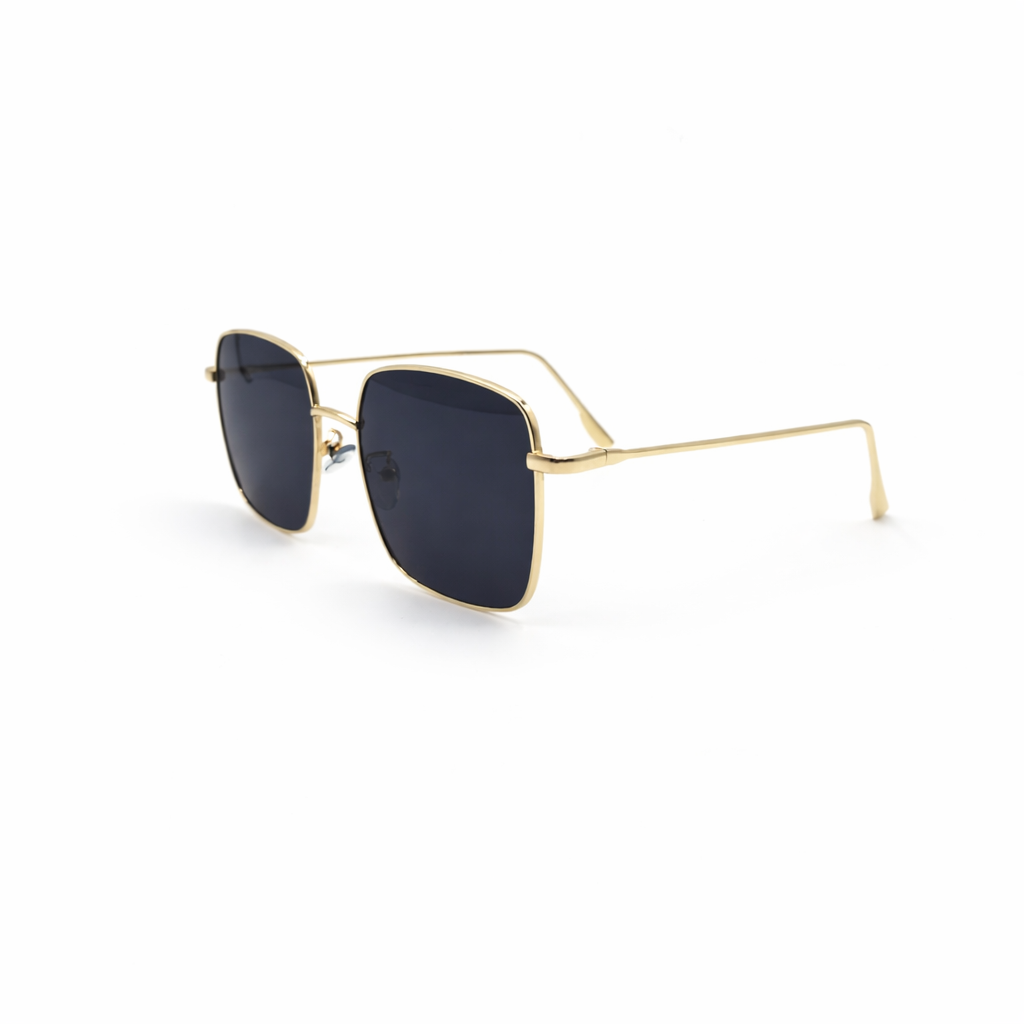 Fendi Baguette Square Metal Sunglasses