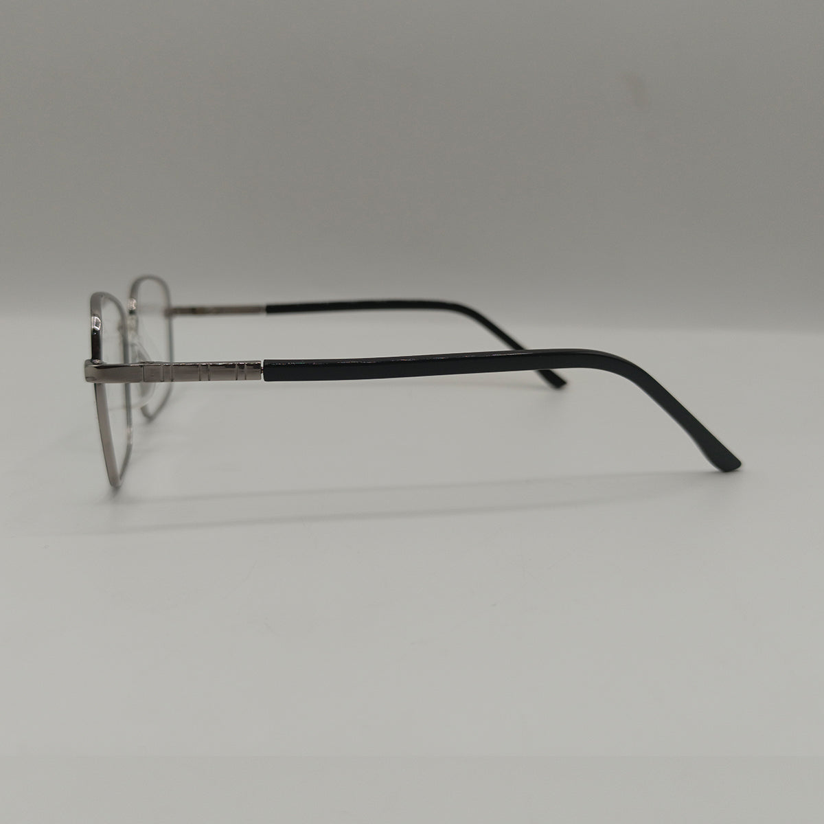 Metal Black+Silver Color Unisex Glasses
