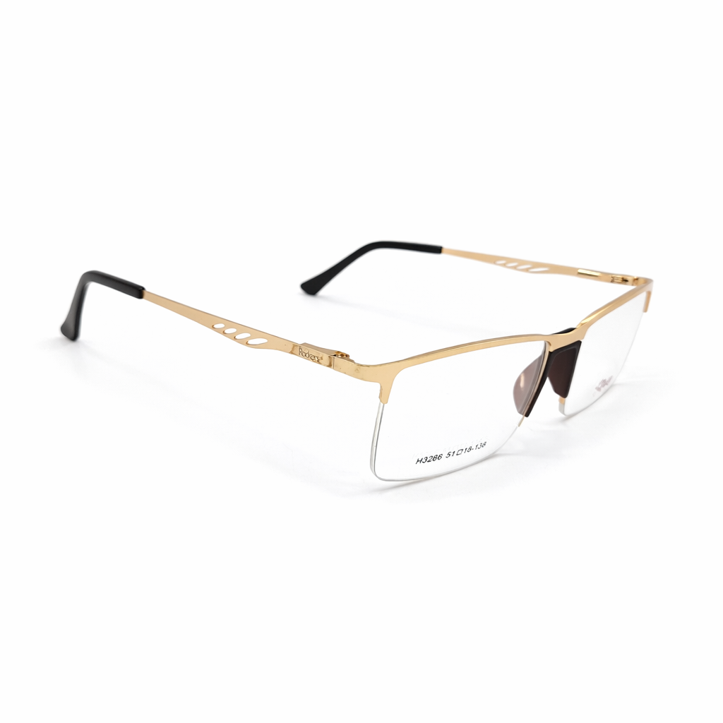 Rectangular Half Frame Eyeglasses