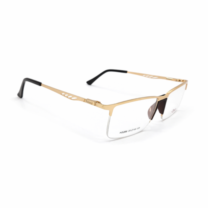 Rectangular Half Frame Eyeglasses