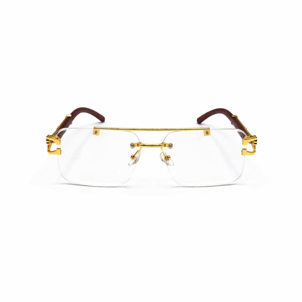 KAMMPT Vintage Rimless  Transition Glasses