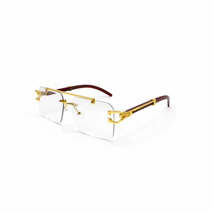 KAMMPT Vintage Rimless  Transition Glasses