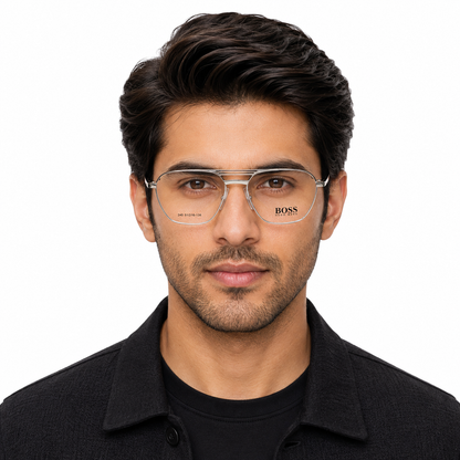 Metal Rectangle Eyeglasses